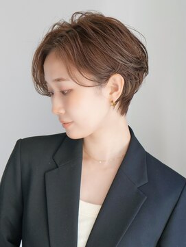 インセプション 銀座(INCEPTION) 切りっぱなしショート・ボブ/絶壁解消/前髪なし/40代/30代/丸顔