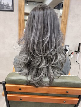 サニー 渋谷(SUNNY) バレイヤージュ、ハイライト、レイヤーカット、グレージュ