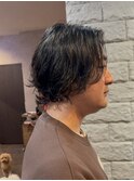 【merci古河店】メンズミディアム×レイヤーパーマ