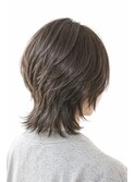 20代30代◎外ハネレイヤー×マットベージュ透明感カラー