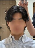 外国人風くせ毛感パーマスタイル！