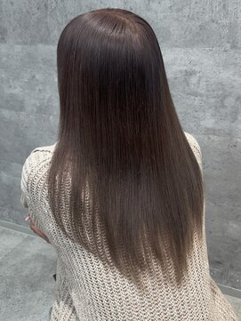 ルイス(L'wis) ラベンダーブラウン学割U24ケアブリーチ渋谷10代20代30代Wカラー