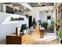 ヘアクリエイト ブラス Hair Create BRASの雰囲気（木の温もりと自然光に包まれた、開放感のある上質な空間）