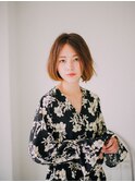 切りっぱなしボブ