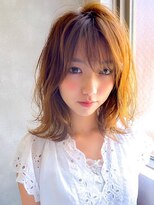 アグ ヘアー ルイ 帯広店(Agu hair louis)&nbsp;《Agu hair》軽さが決め手くびれミディ