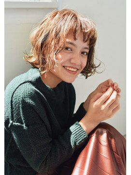 ユノ(juno) 【Lepes】ミニボブウェーブパーマ♪ベージュカラー