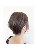 ハイライトショートボブ