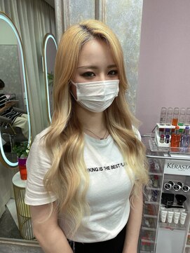 ガルボヘアー 名古屋栄店(garbo hair) #名古屋#栄#プルエクステ#ハイトーン#ブロンド#ロング#外国人風