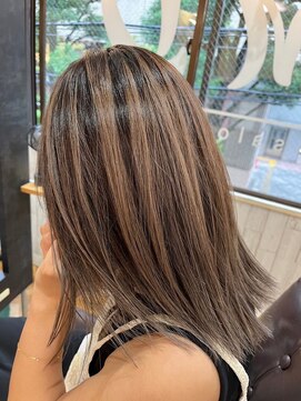 ビー オン ディー ヘア 池袋(BonD hair) 存在感あり◎太めハイライト【池袋/髪質改善/ハイライト】