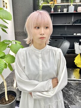 チュダック(ChuDuck) 【韓国風】《ペールピンク》ブリーチ/ケアブリーチ/ダブルカラー