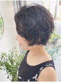 ショートボブ　コスメパーマ