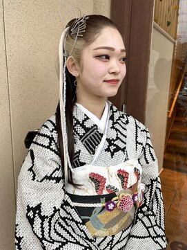 ラパンセベージュ(LA PENSEE BEIGE) LA PENSEE / beige 田川 / 成人式ヘアセット/ポニーテール