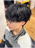 ツイストパーマシャドウパーマメンズマッシュメンズパーマ佐賀