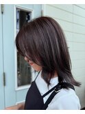 ミディアムレイヤー×ナチュラルハイライト