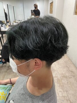アジールヘア 所沢プロペ通り店(agir hair) センターパートニュアンスパーマ刈り上げショートヘア所沢韓国