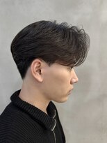 メンズ/センターパート/ニュアンスパーマ/シースルーマッシュ