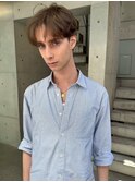 MEN’S HAIR/サーフカール/刈り上げセンターパート/銀座