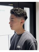 MEN'S/極道パーマ×スキンフェード/短髪/男髪