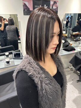 キング 高槻(K!ng) 縮毛矯正髪質改善ハイライトレイヤーカット枚方美容室エクステ