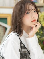 カバーヘア ブリス 川口(COVER HAIR bliss)&nbsp;■イヤリングカラーシースルーバングくびれボブ308川口20代30代