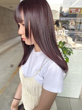 ソル(SOL) 大人ガーリーな透け感ラベンダー/アディクシーカラー/トレンド