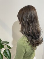 アストランティア 栄店(ASTRANTIA)&nbsp;＊ASTRANTIA＊福井彩乃　スモーキーグリーンベージュロング