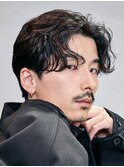 原宿マッシュシャドウパーマフェザーショートスパイラルパーマ