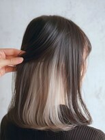 アースモード 亀戸店(EARTH Mode) 大人上品◎セミロングインナーカラー×冬のブラウン系