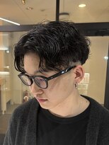 ナンバー 竪町(number+) ツイスパアップバング/金沢メンズパーマ/メンズビジネスカット