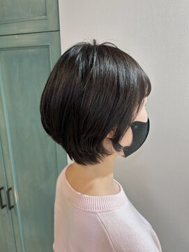ヘアサロン ナノ(hair salon nano) ショートボブ/くびれショート/黒髪/大人かわいい