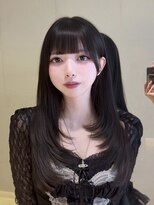 ロンドウル 熊本(Lond ulu)&nbsp;ミディアムヘア/暗めカラー/デザインカラー/韓国ヘア/髪質改善