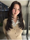 あみたらし/ワンホンレイヤー/韓国巻き/顔周りカット/本町