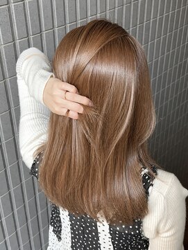 フェイス 石川町 (FACE) ブリーチなしダブルカラーで透明感ベージュ