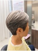 60代×自然なツヤ髪×ショート×上本町