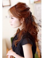 エム 綾瀬店(hair make e6+) 簡単アレンジ☆ハーフアップ