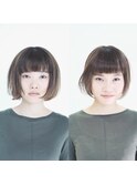 小顔補正立体カット