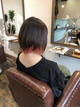 ファブ フォー ハーズ(fab 4 Heart's) インナーカラー（ピンク）×ボブ