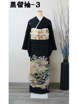 きものサロン すずめ屋 レンタル黒留袖-3(御所解)黒留袖