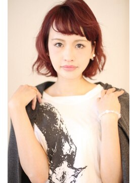 美容室リーフ 豊田店(LeaF) モーブピンクが個性的なカジュアルボブ☆