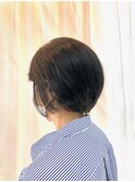 小顔/ショート/ショートボブ/黒髪/40代50代60代/白髪染め