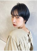 マッシュショート×大人かわいい【ブルーアッシュグレー】01