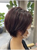 ツヤ感ラベンダー×ショート♪