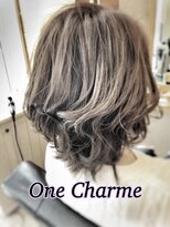ワンシャルム(One Charme)&nbsp;ブリーチ一回×highlight×シルバーアッシュ