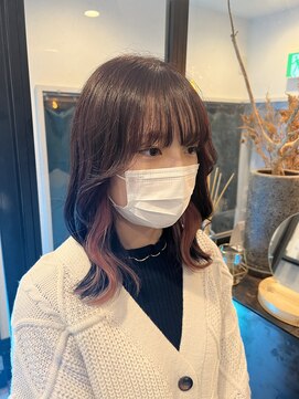 サミット ウル(SUMMIT ulu.) 【ulu Ami】ピンクベージュチラッとイヤリング