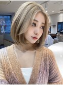 10代20代30代レイヤーボブ髪質改善外ハネボブ似合わせカット