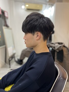 ソイクフ(SOY KUFU) MEN’S HAIR マッシュパーマアッシュブラックカルマパーマ