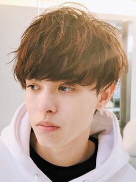 オーシャントーキョー ホワイト(OCEAN TOKYO WHITE) メンズニュアンスパーマツーブロックショートマッシュ