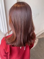 ユイバイラドンナ(Huit by LADONNA)&nbsp;切りっぱなしボブ/エアリーロング/美髪/ピンクブラウン/各務原