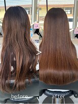 フォルテ 表参道店(FORTE) ニュアンスカラーグレーベージュレイヤーカットオリーブベージュ