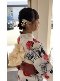 ヘアアレンジ編み込み